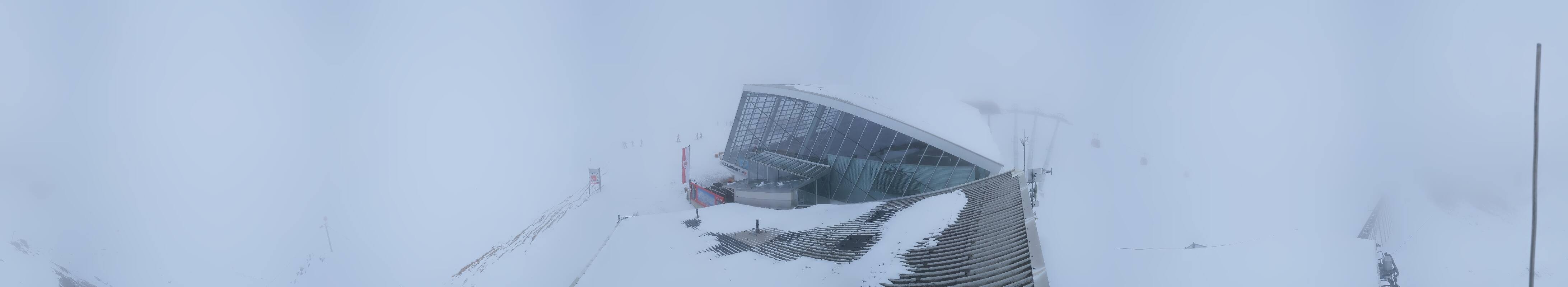 Archived image Webcam Axamer Lizum: Top station Olympia funicular