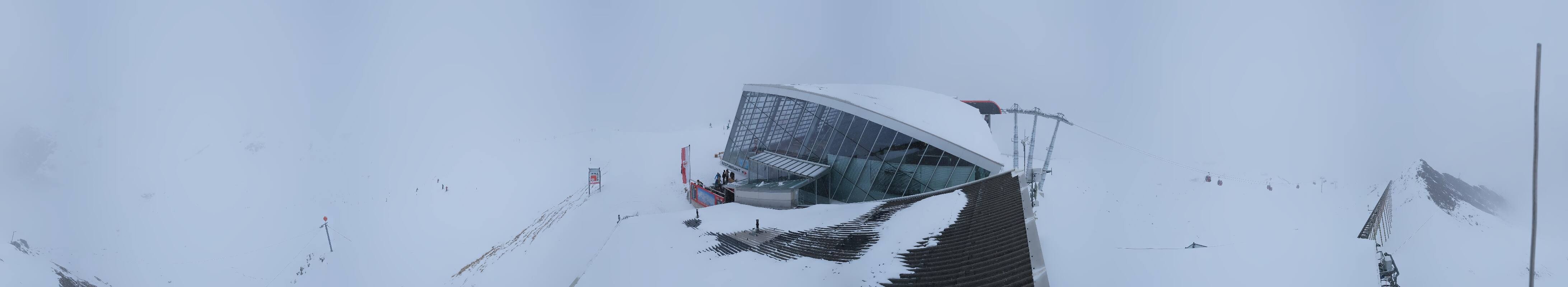 Archived image Webcam Axamer Lizum: Top station Olympia funicular