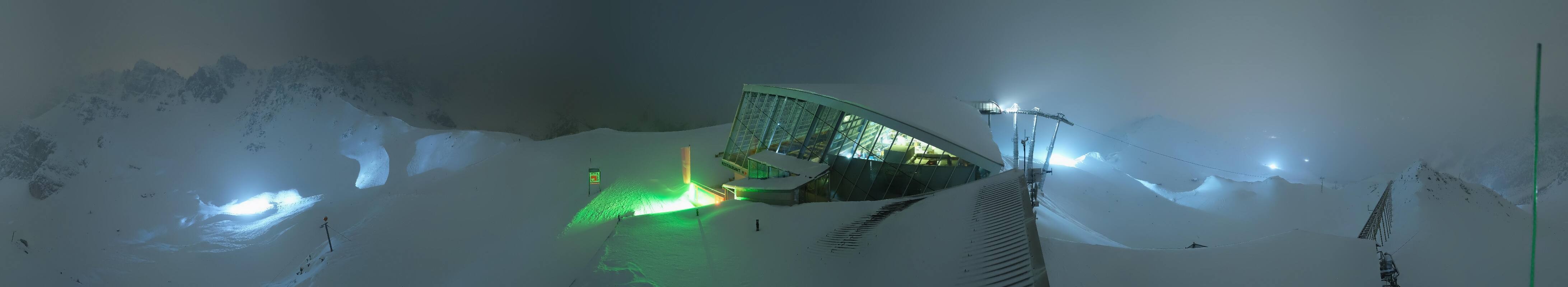 Archiv Foto Webcam Axamer Lizum: Bergstation Olympiabahn