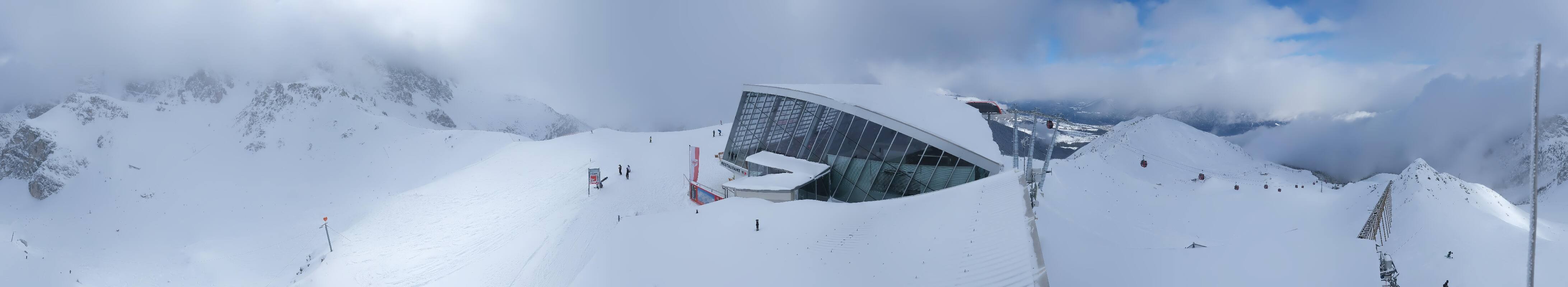 Archiv Foto Webcam Axamer Lizum: Bergstation Olympiabahn