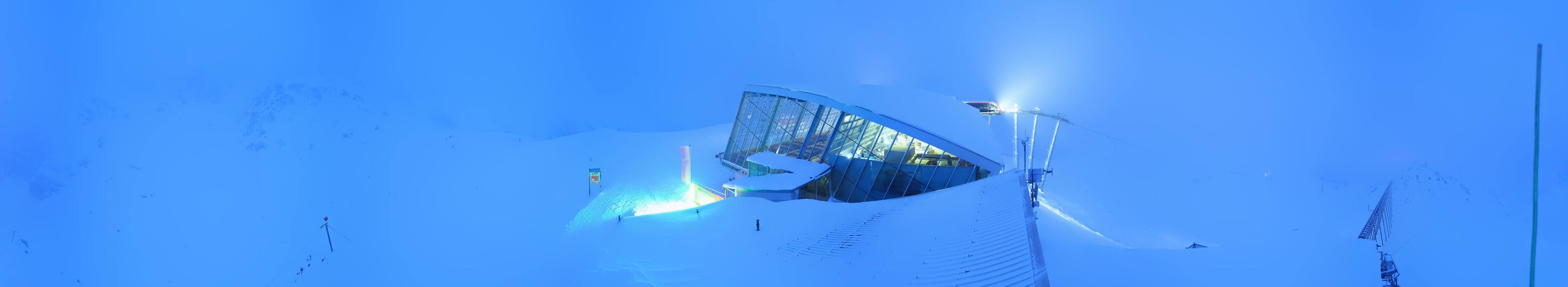 Archiv Foto Webcam Axamer Lizum: Bergstation Olympiabahn