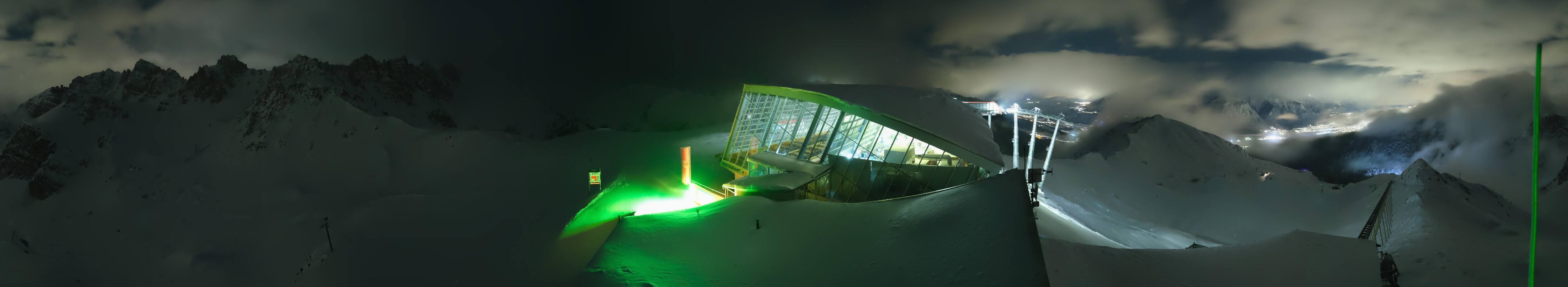 Archiv Foto Webcam Axamer Lizum: Bergstation Olympiabahn