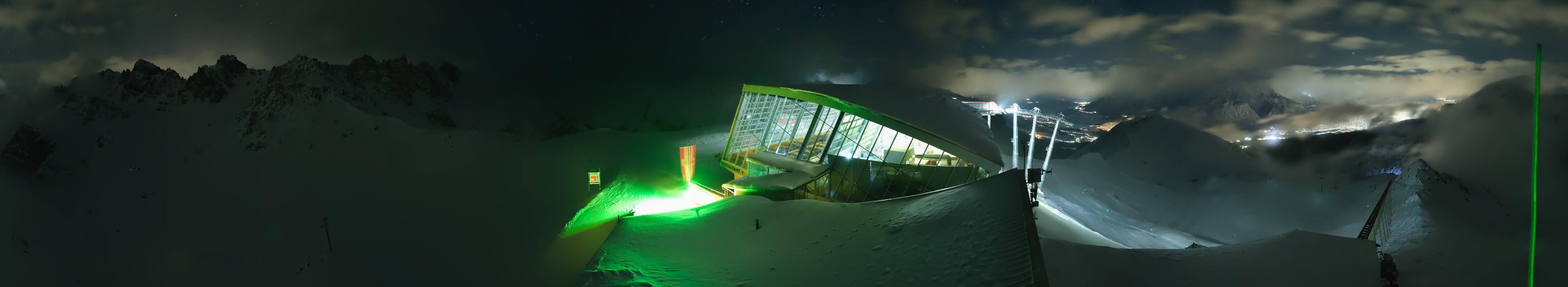 Archiv Foto Webcam Axamer Lizum: Bergstation Olympiabahn