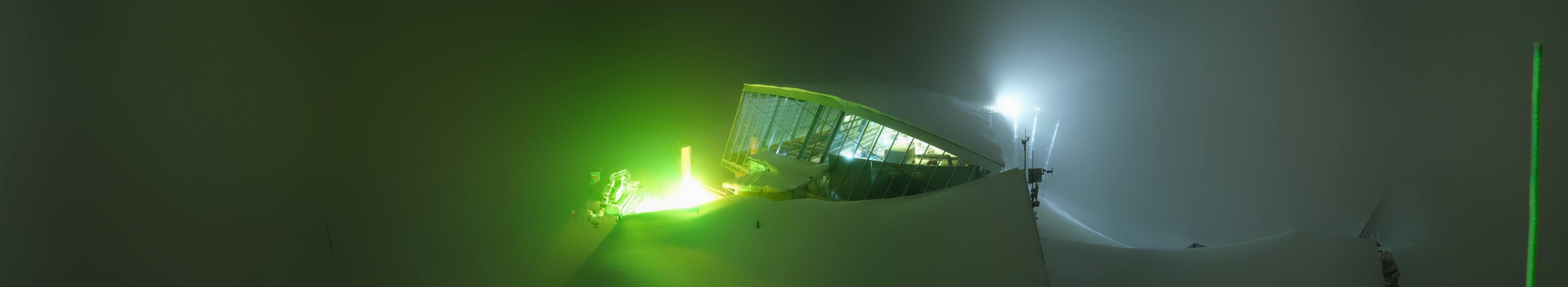 Archived image Webcam Axamer Lizum: Top station Olympia funicular