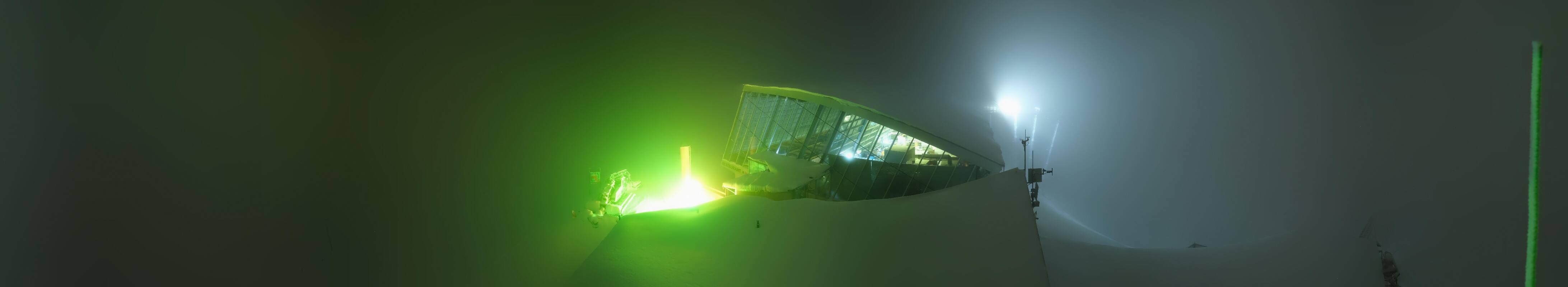 Archived image Webcam Axamer Lizum: Top station Olympia funicular