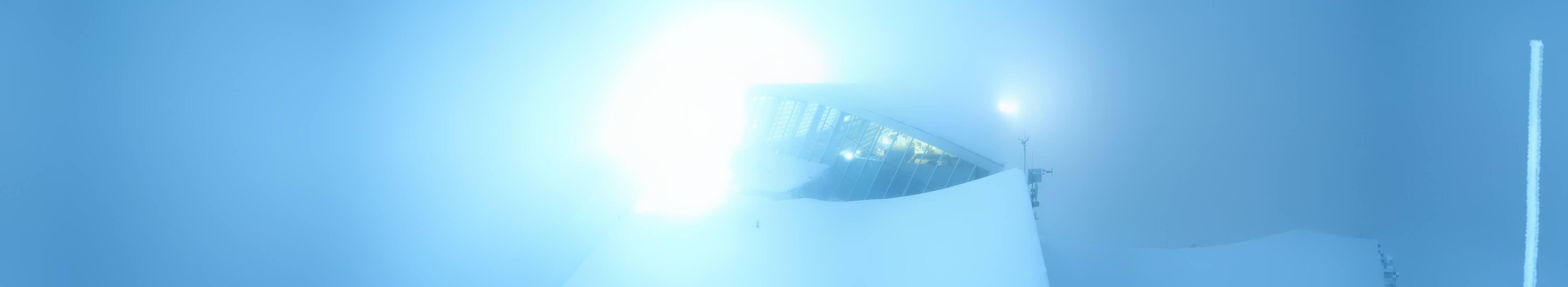 Archived image Webcam Axamer Lizum: Top station Olympia funicular