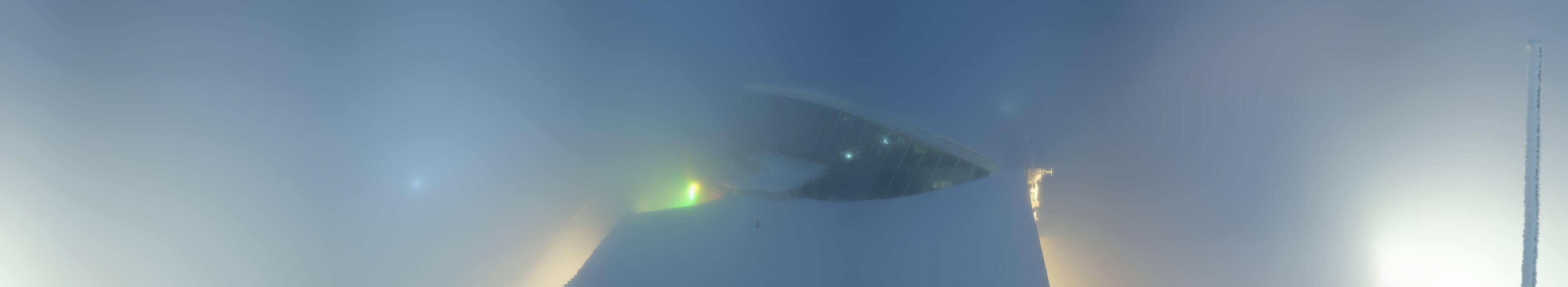 Archived image Webcam Axamer Lizum: Top station Olympia funicular