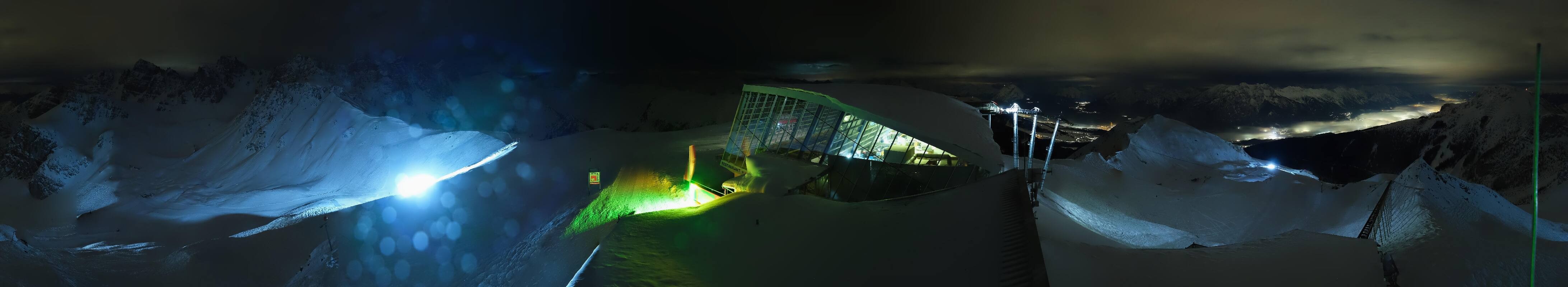 Archiv Foto Webcam Axamer Lizum: Bergstation Olympiabahn