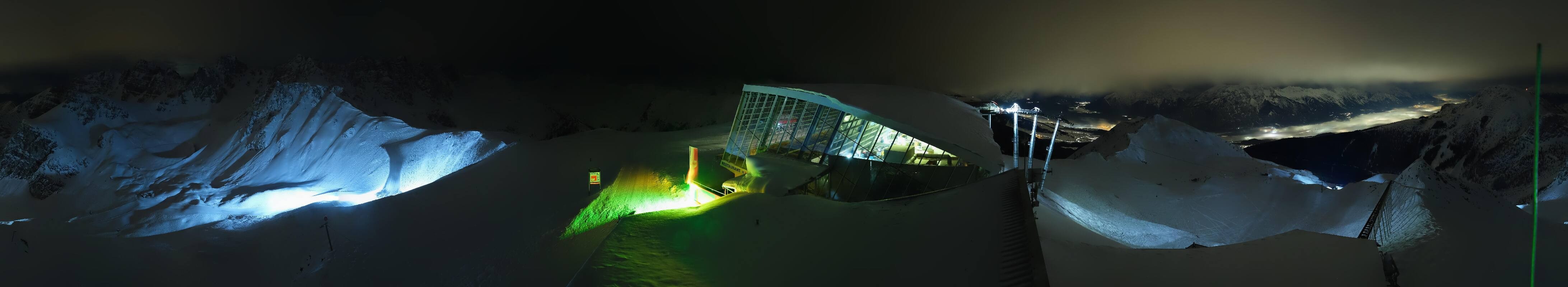 Archiv Foto Webcam Axamer Lizum: Bergstation Olympiabahn