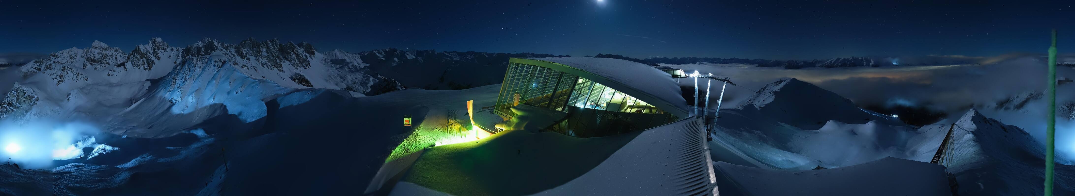 Archiv Foto Webcam Axamer Lizum: Bergstation Olympiabahn