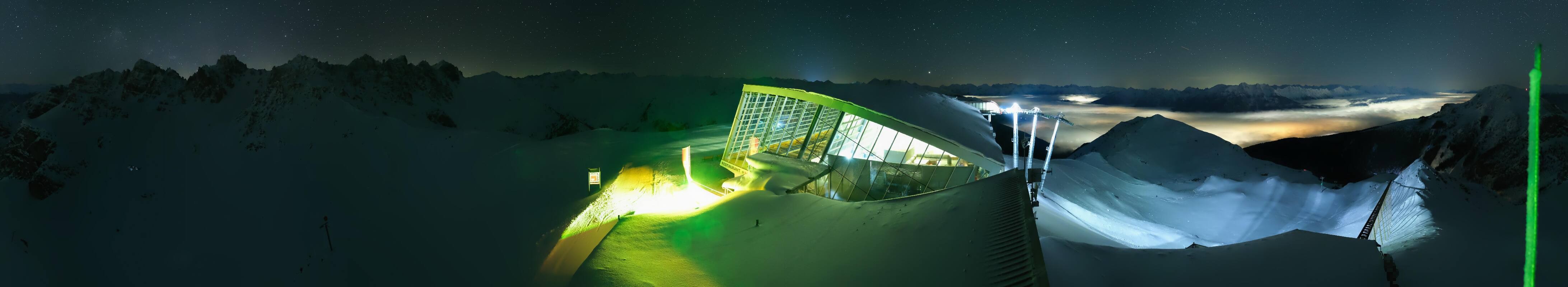 Archiv Foto Webcam Axamer Lizum: Bergstation Olympiabahn