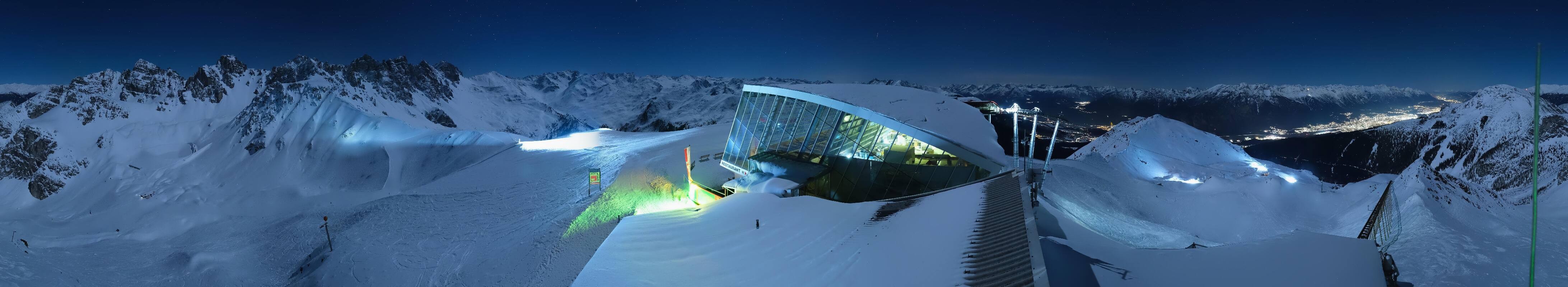 Archiv Foto Webcam Axamer Lizum: Bergstation Olympiabahn