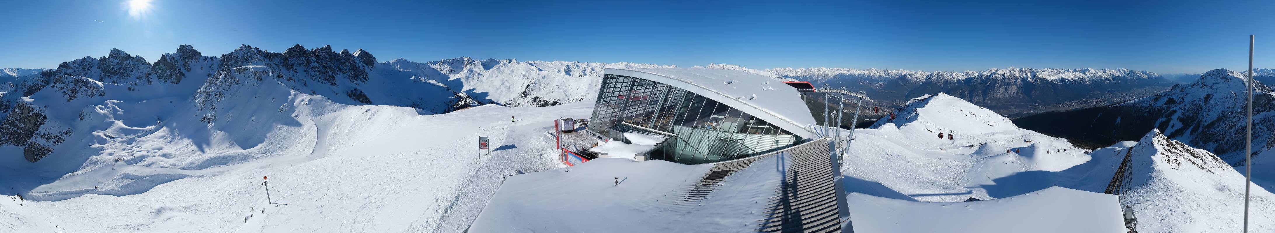 Archiv Foto Webcam Axamer Lizum: Bergstation Olympiabahn