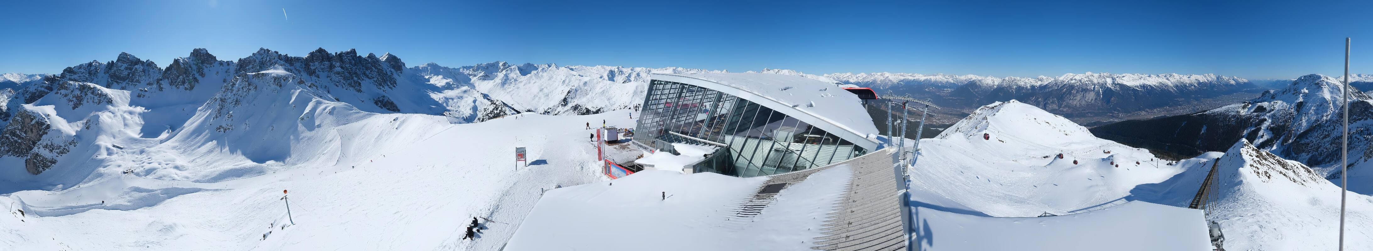 Archiv Foto Webcam Axamer Lizum: Bergstation Olympiabahn