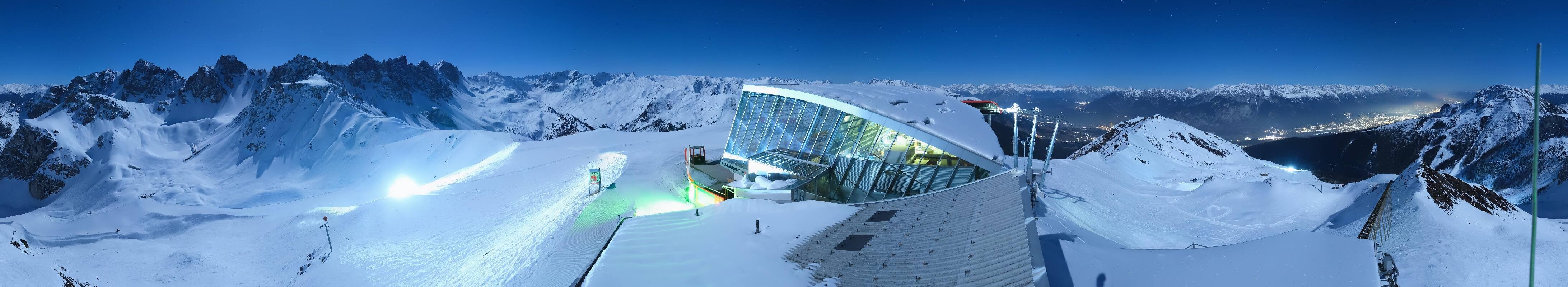 Archiv Foto Webcam Axamer Lizum: Bergstation Olympiabahn