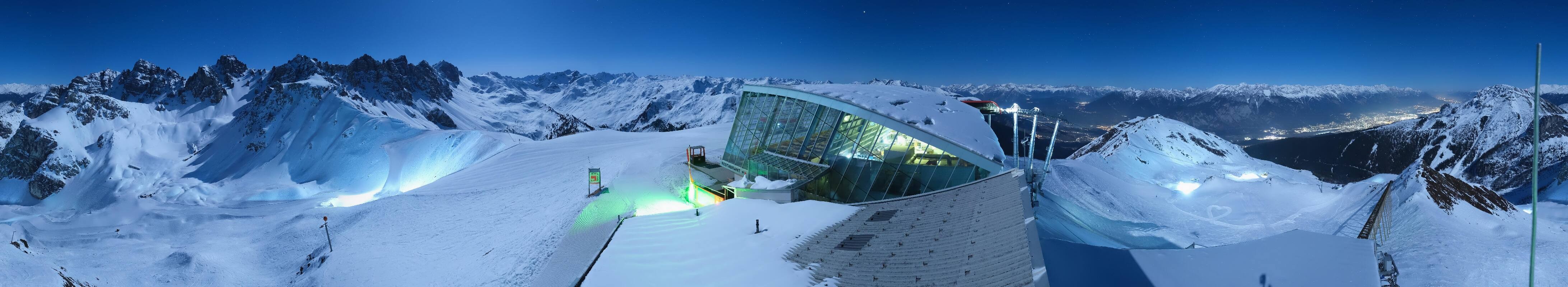 Archiv Foto Webcam Axamer Lizum: Bergstation Olympiabahn