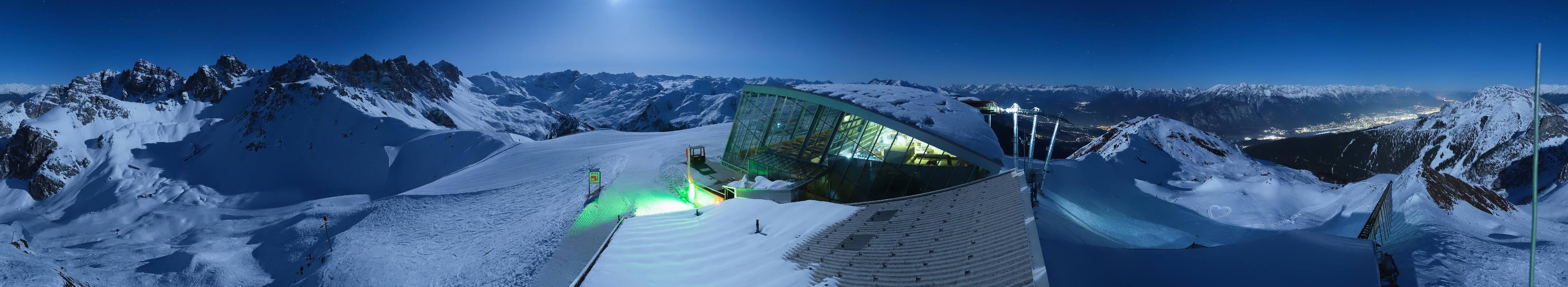 Archiv Foto Webcam Axamer Lizum: Bergstation Olympiabahn