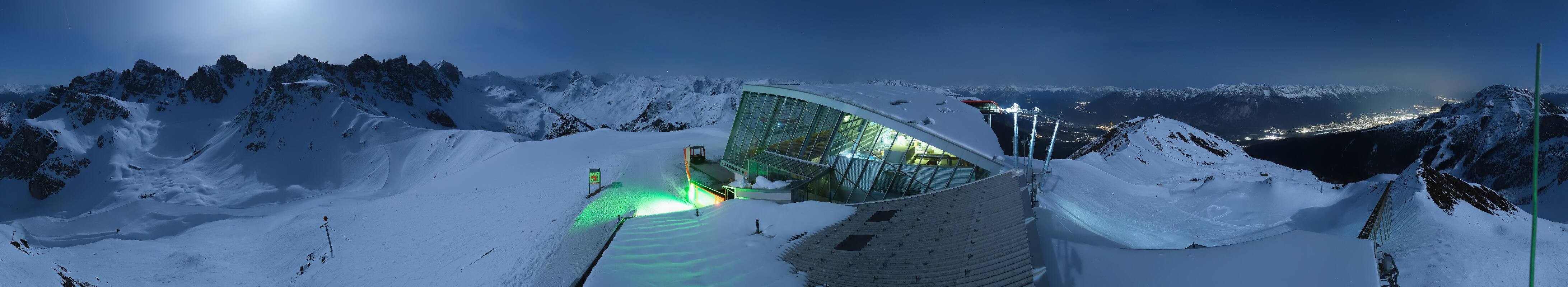 Archiv Foto Webcam Axamer Lizum: Bergstation Olympiabahn