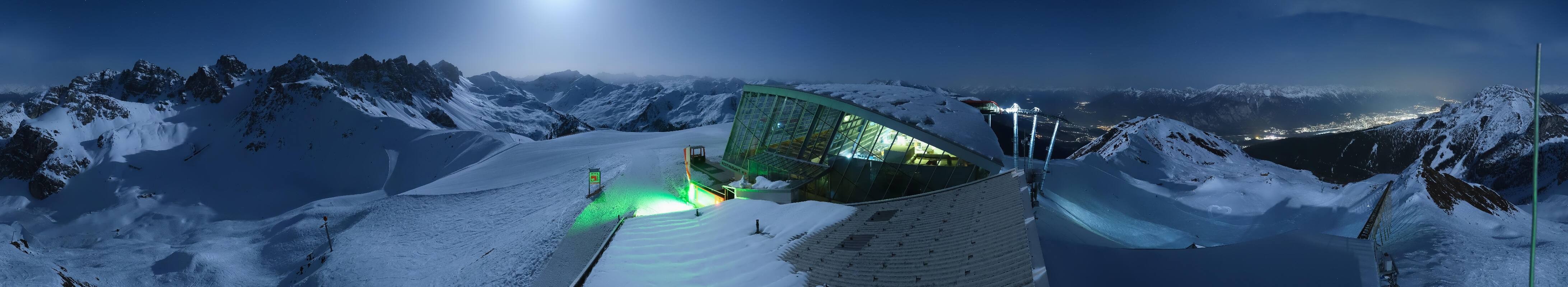 Archiv Foto Webcam Axamer Lizum: Bergstation Olympiabahn