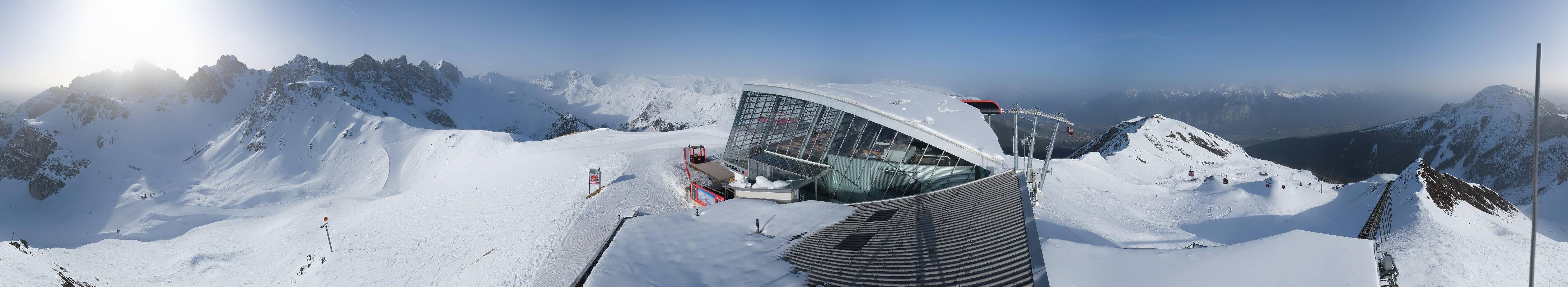 Archiv Foto Webcam Axamer Lizum: Bergstation Olympiabahn