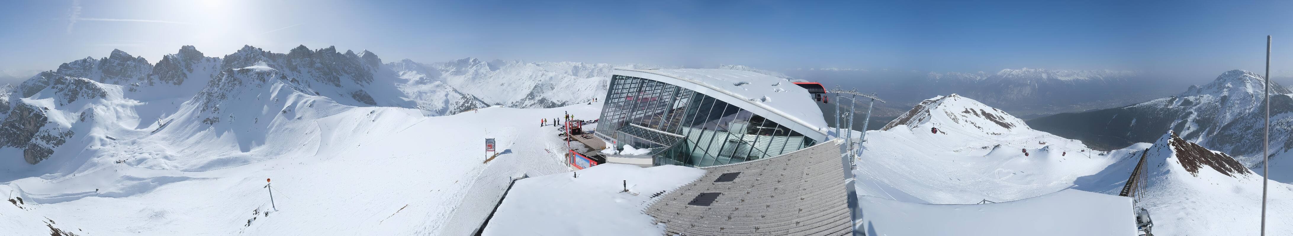 Archiv Foto Webcam Axamer Lizum: Bergstation Olympiabahn