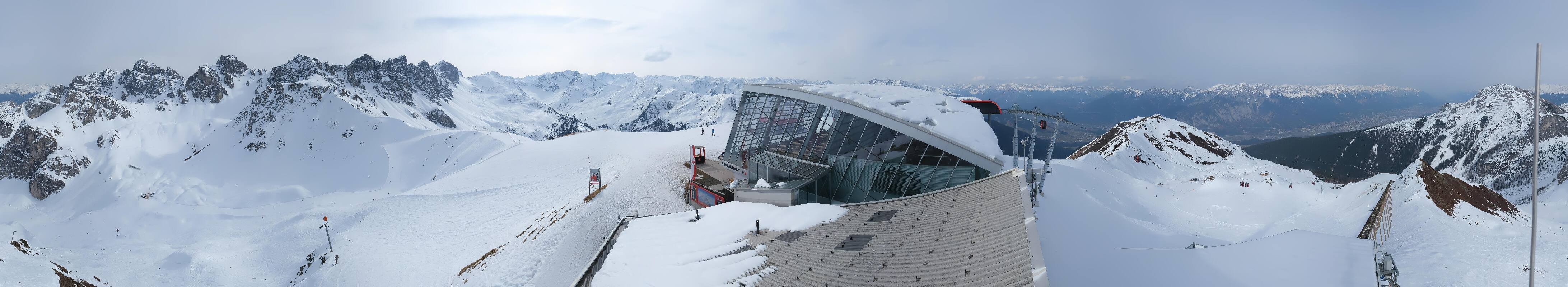 Archiv Foto Webcam Axamer Lizum: Bergstation Olympiabahn