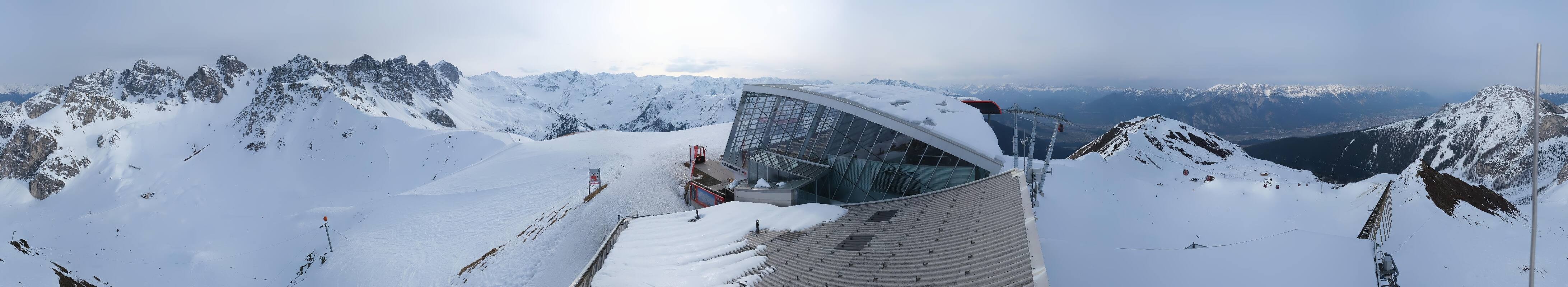 Archiv Foto Webcam Axamer Lizum: Bergstation Olympiabahn