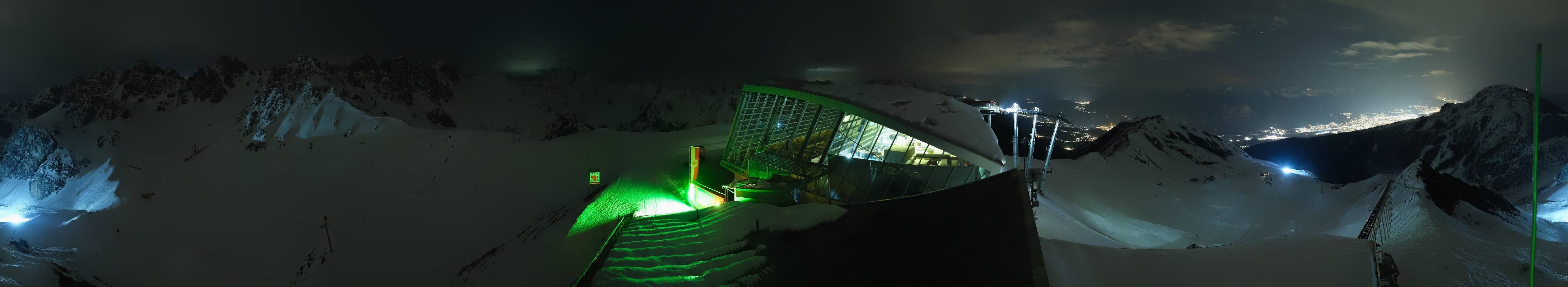 Archiv Foto Webcam Axamer Lizum: Bergstation Olympiabahn