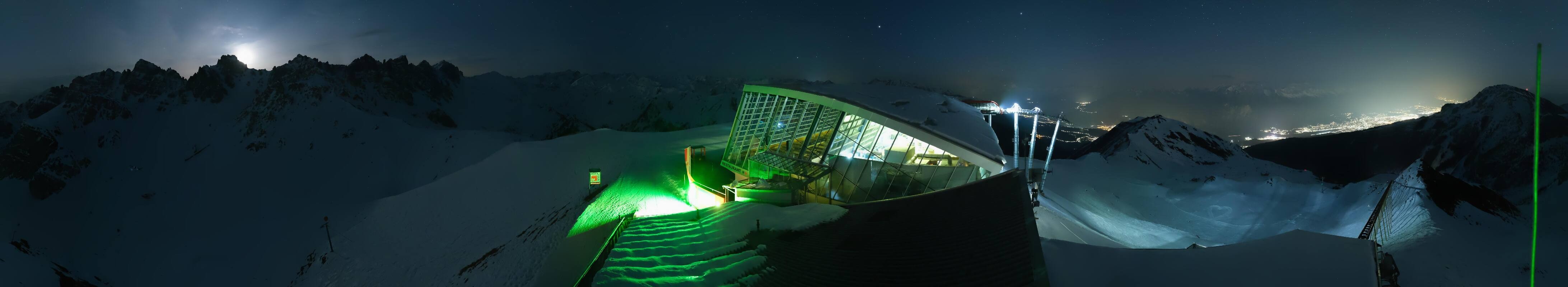 Archiv Foto Webcam Axamer Lizum: Bergstation Olympiabahn