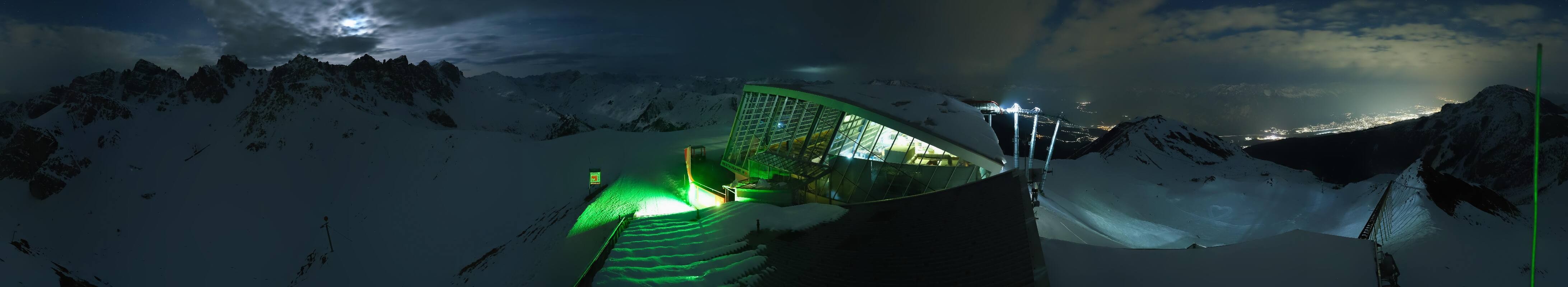 Archiv Foto Webcam Axamer Lizum: Bergstation Olympiabahn