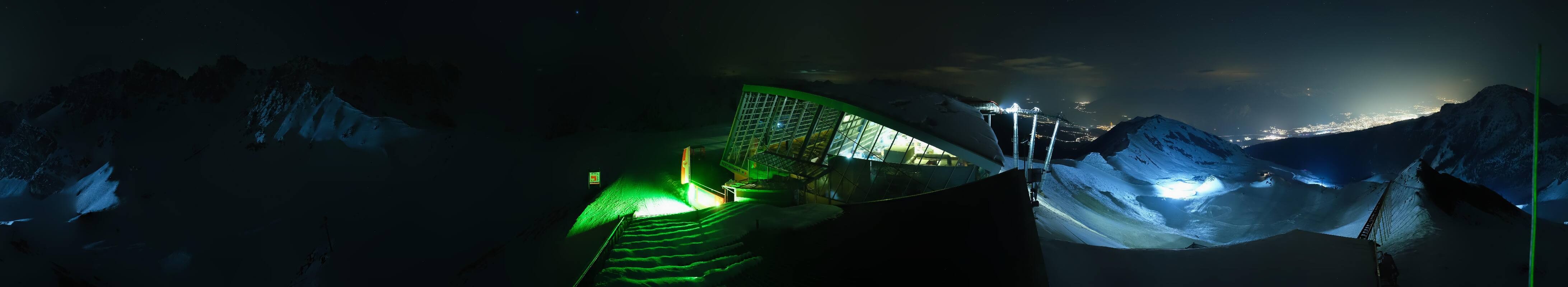 Archiv Foto Webcam Axamer Lizum: Bergstation Olympiabahn