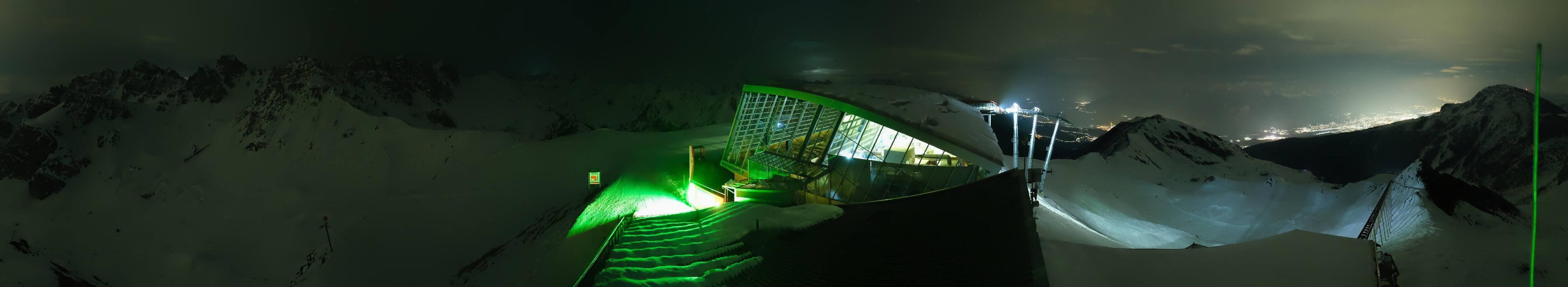 Archiv Foto Webcam Axamer Lizum: Bergstation Olympiabahn