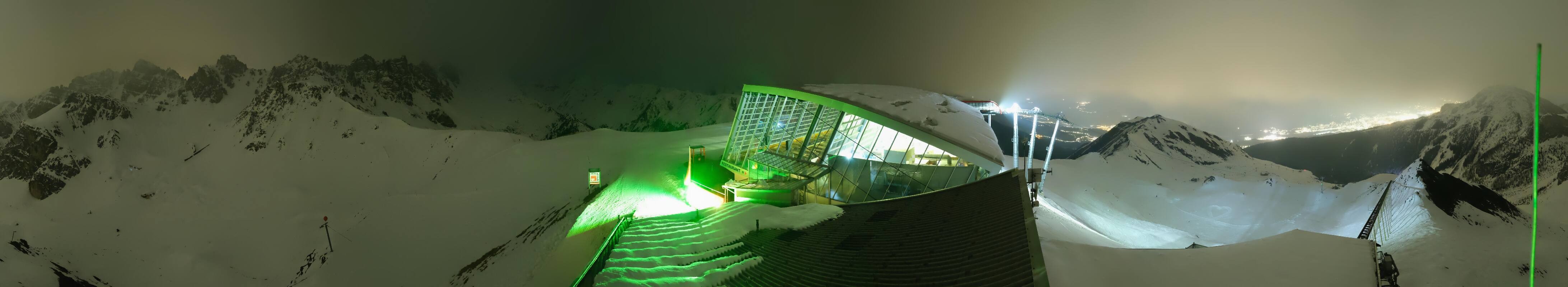 Archiv Foto Webcam Axamer Lizum: Bergstation Olympiabahn