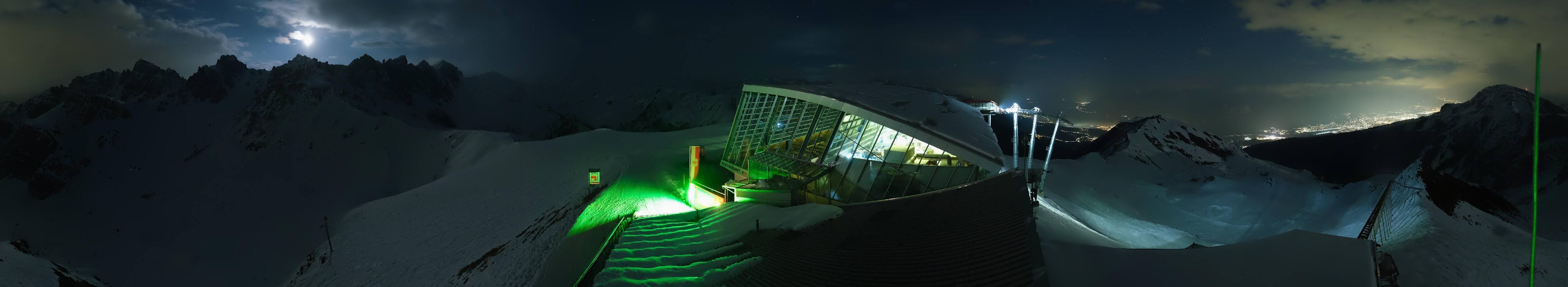 Archiv Foto Webcam Axamer Lizum: Bergstation Olympiabahn