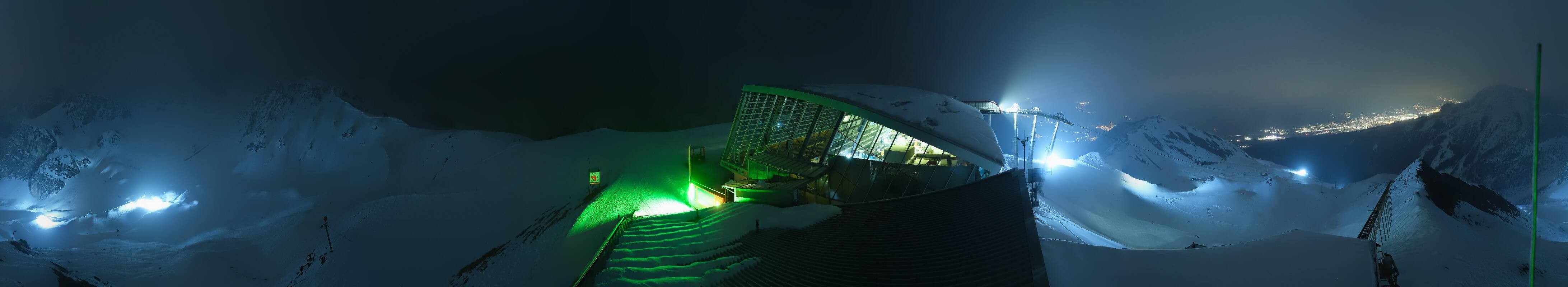 Archiv Foto Webcam Axamer Lizum: Bergstation Olympiabahn