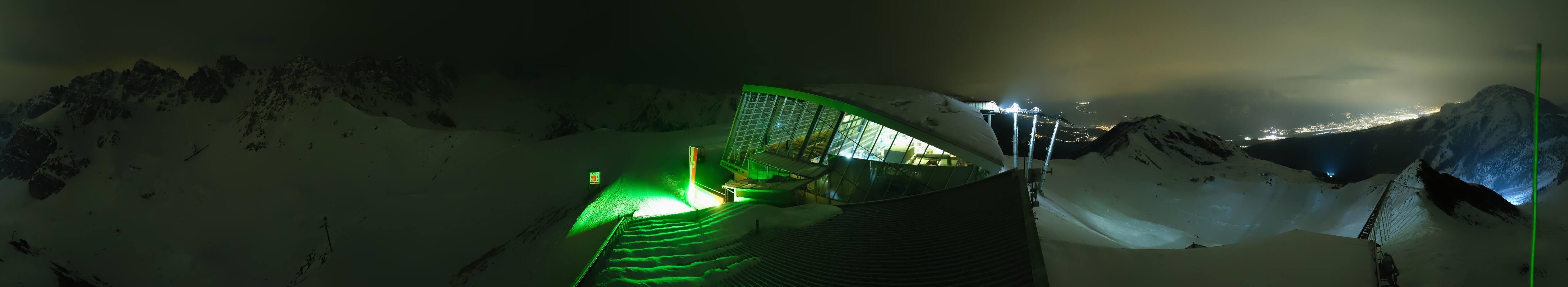 Archiv Foto Webcam Axamer Lizum: Bergstation Olympiabahn