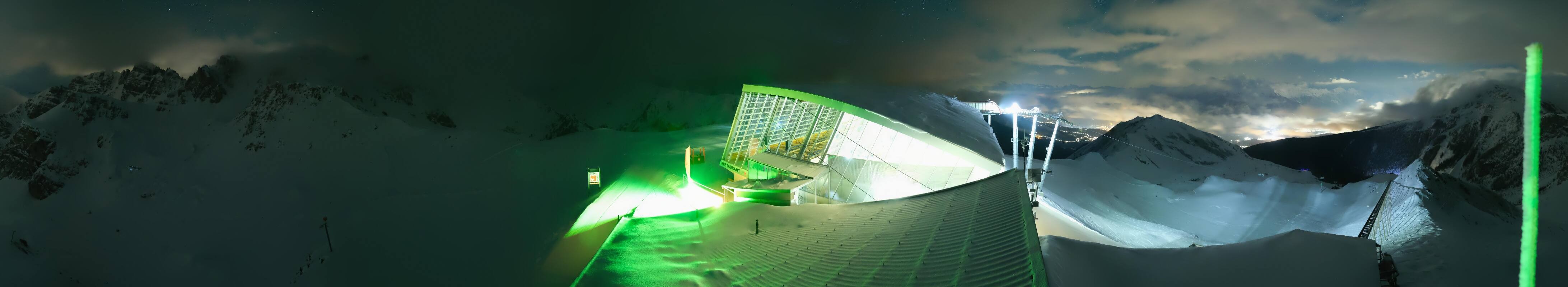 Archiv Foto Webcam Axamer Lizum: Bergstation Olympiabahn