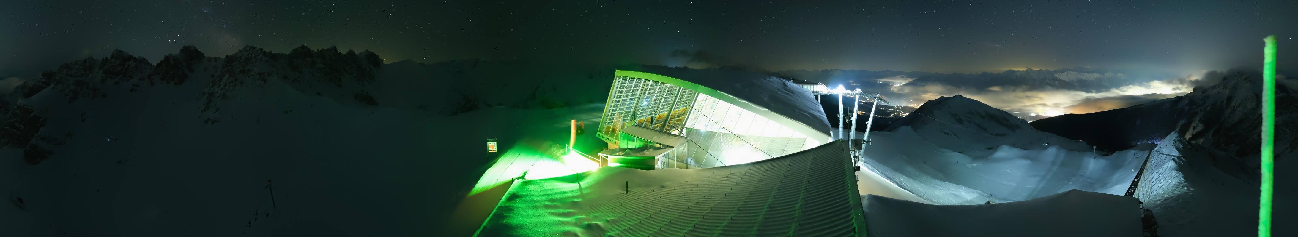 Archiv Foto Webcam Axamer Lizum: Bergstation Olympiabahn