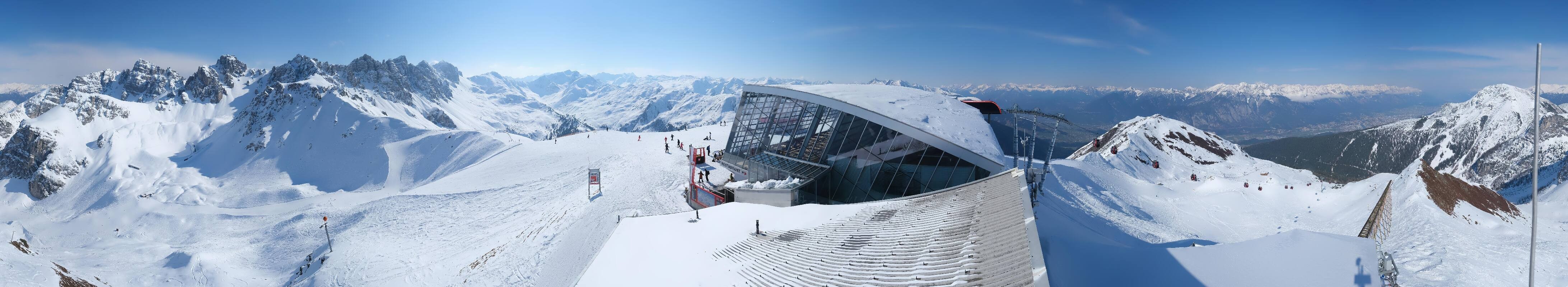 Archiv Foto Webcam Axamer Lizum: Bergstation Olympiabahn