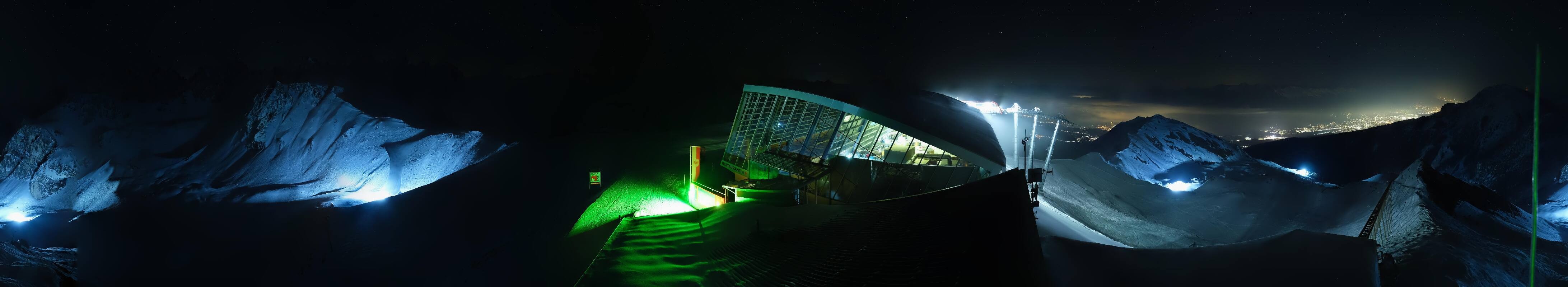 Archiv Foto Webcam Axamer Lizum: Bergstation Olympiabahn