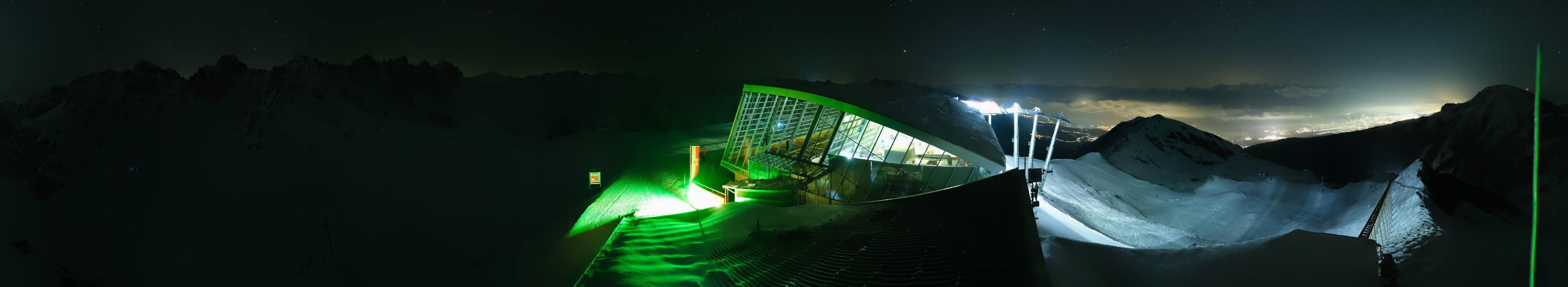 Archiv Foto Webcam Axamer Lizum: Bergstation Olympiabahn