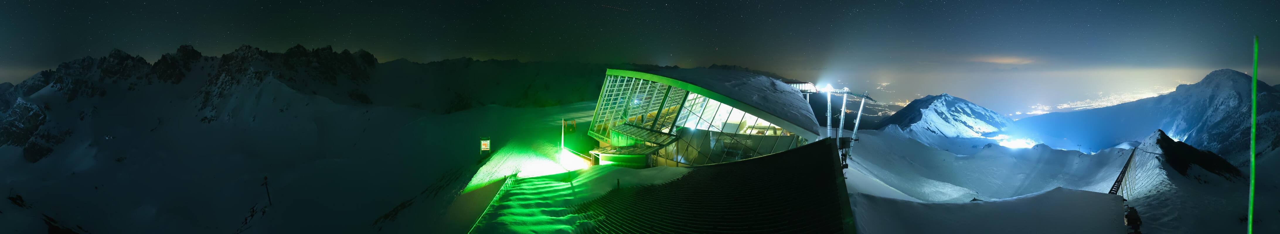 Archiv Foto Webcam Axamer Lizum: Bergstation Olympiabahn