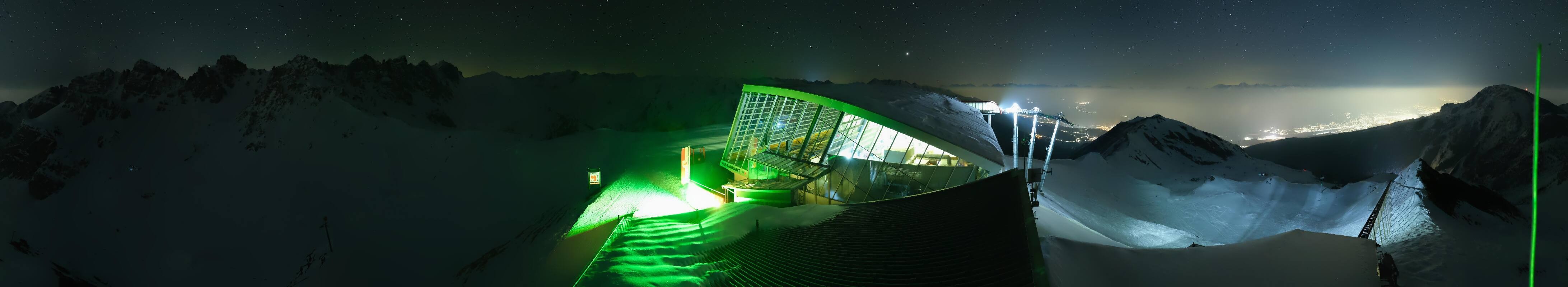 Archiv Foto Webcam Axamer Lizum: Bergstation Olympiabahn