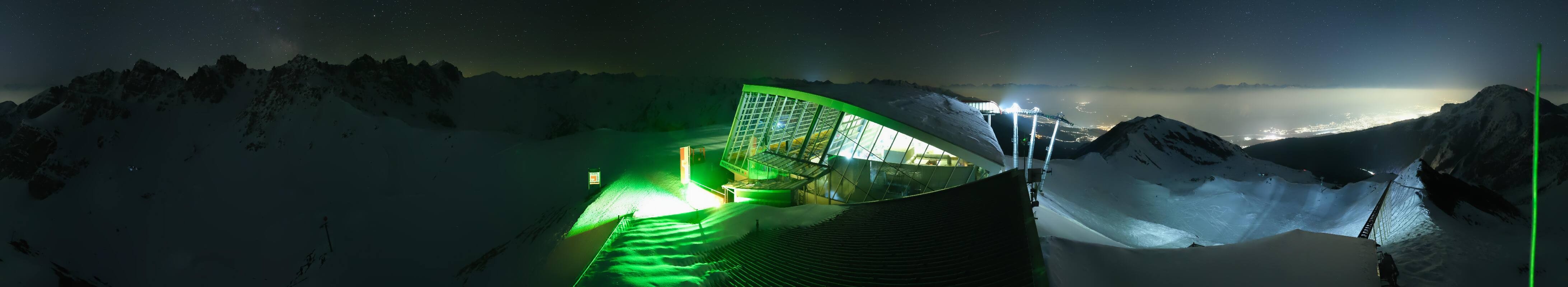 Archiv Foto Webcam Axamer Lizum: Bergstation Olympiabahn