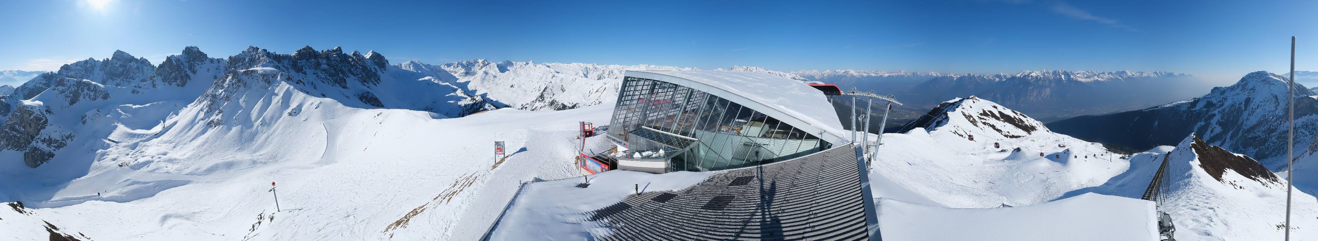 Archiv Foto Webcam Axamer Lizum: Bergstation Olympiabahn