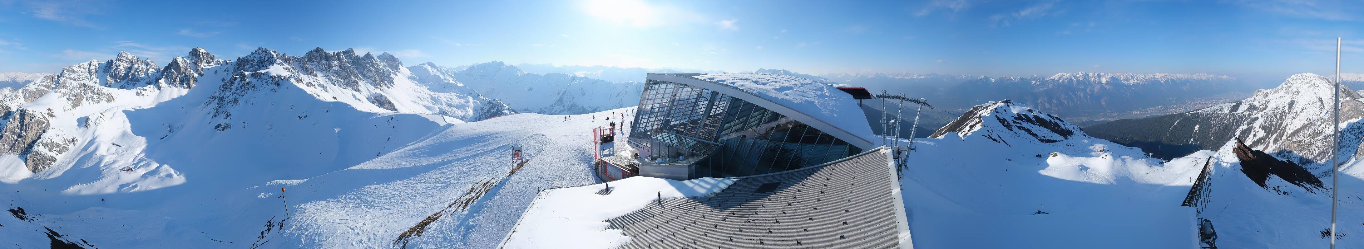 Archiv Foto Webcam Axamer Lizum: Bergstation Olympiabahn