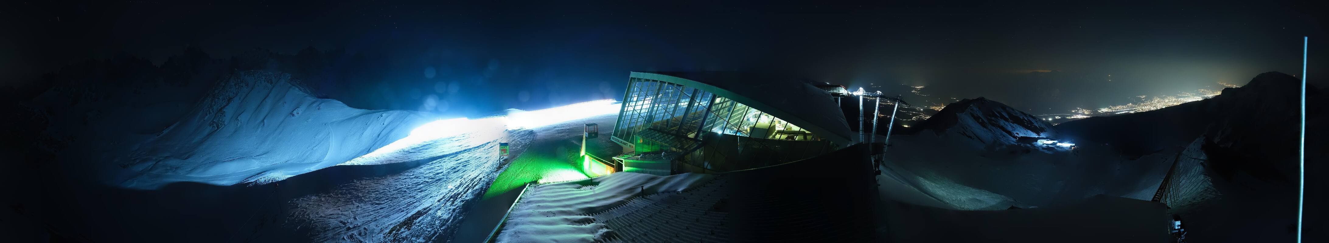 Archiv Foto Webcam Axamer Lizum: Bergstation Olympiabahn