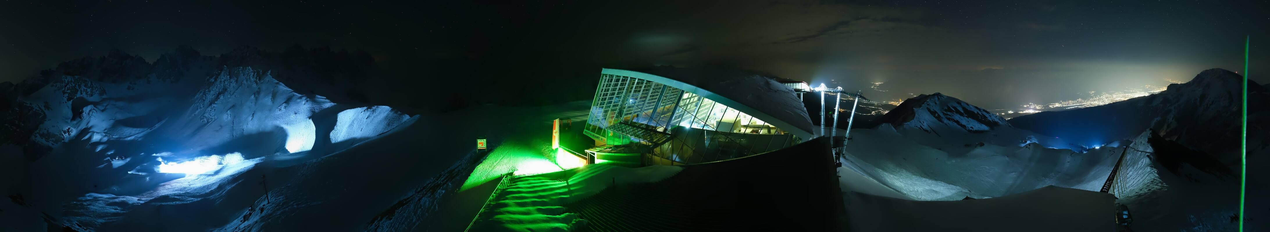 Archiv Foto Webcam Axamer Lizum: Bergstation Olympiabahn