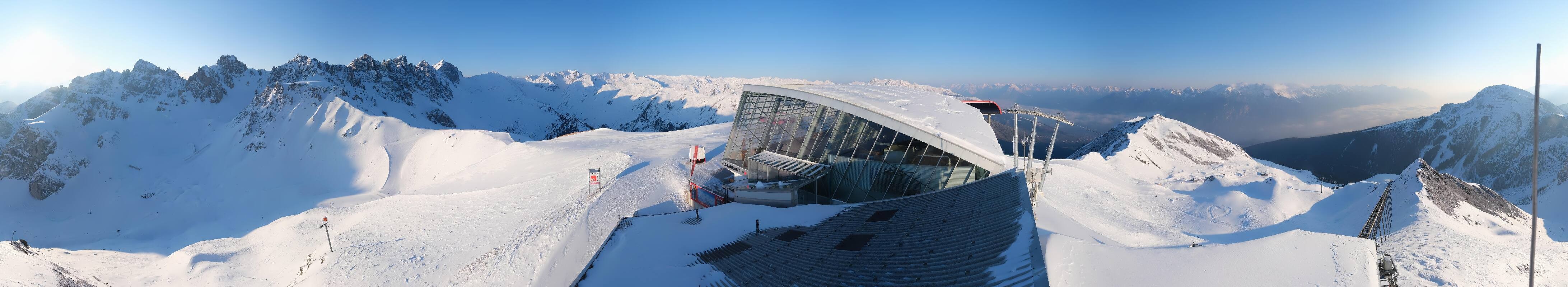 Archiv Foto Webcam Axamer Lizum: Bergstation Olympiabahn