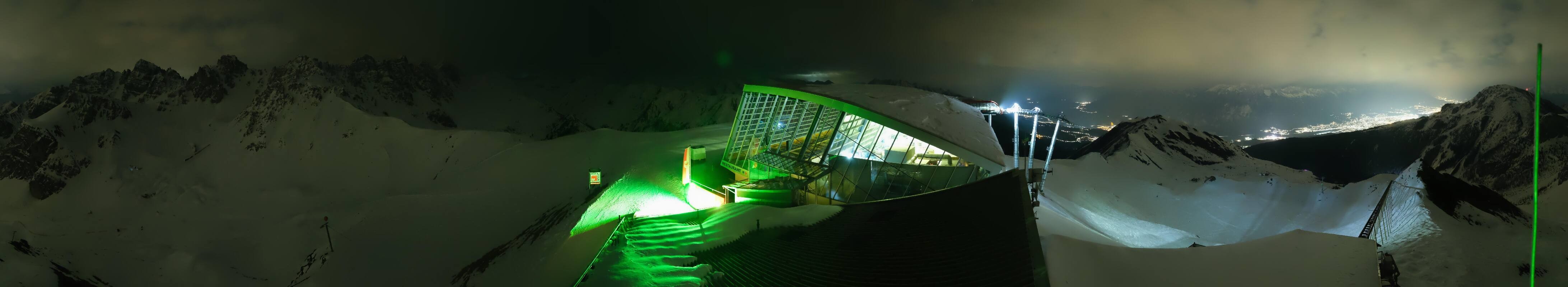 Archiv Foto Webcam Axamer Lizum: Bergstation Olympiabahn